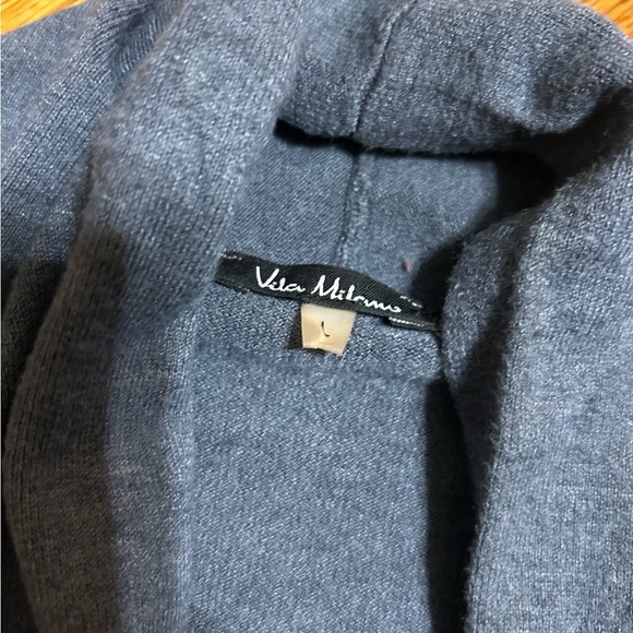 Vida Milano Women's Size  Large Soft Wool Blend Ruffled Duster Cardigan - Picture 6 of 8